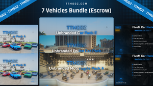 7 Vehicles Bundle (Escrow)